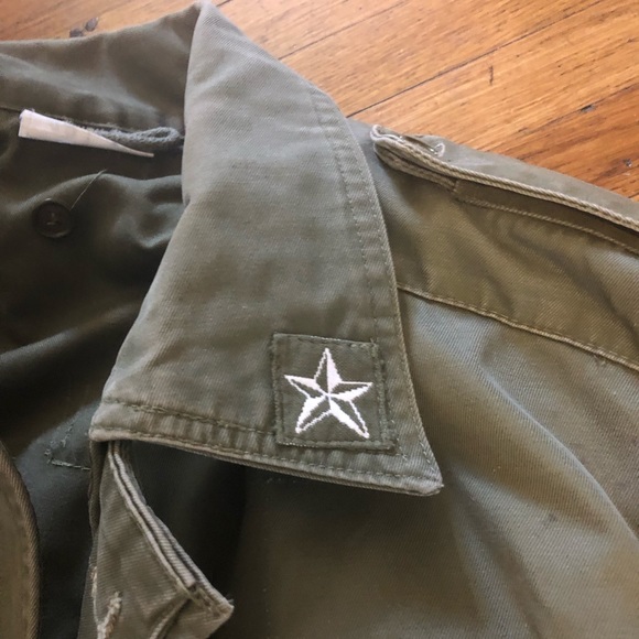 Cool vintage army coat with padded liner jacket - Picture 3 of 6